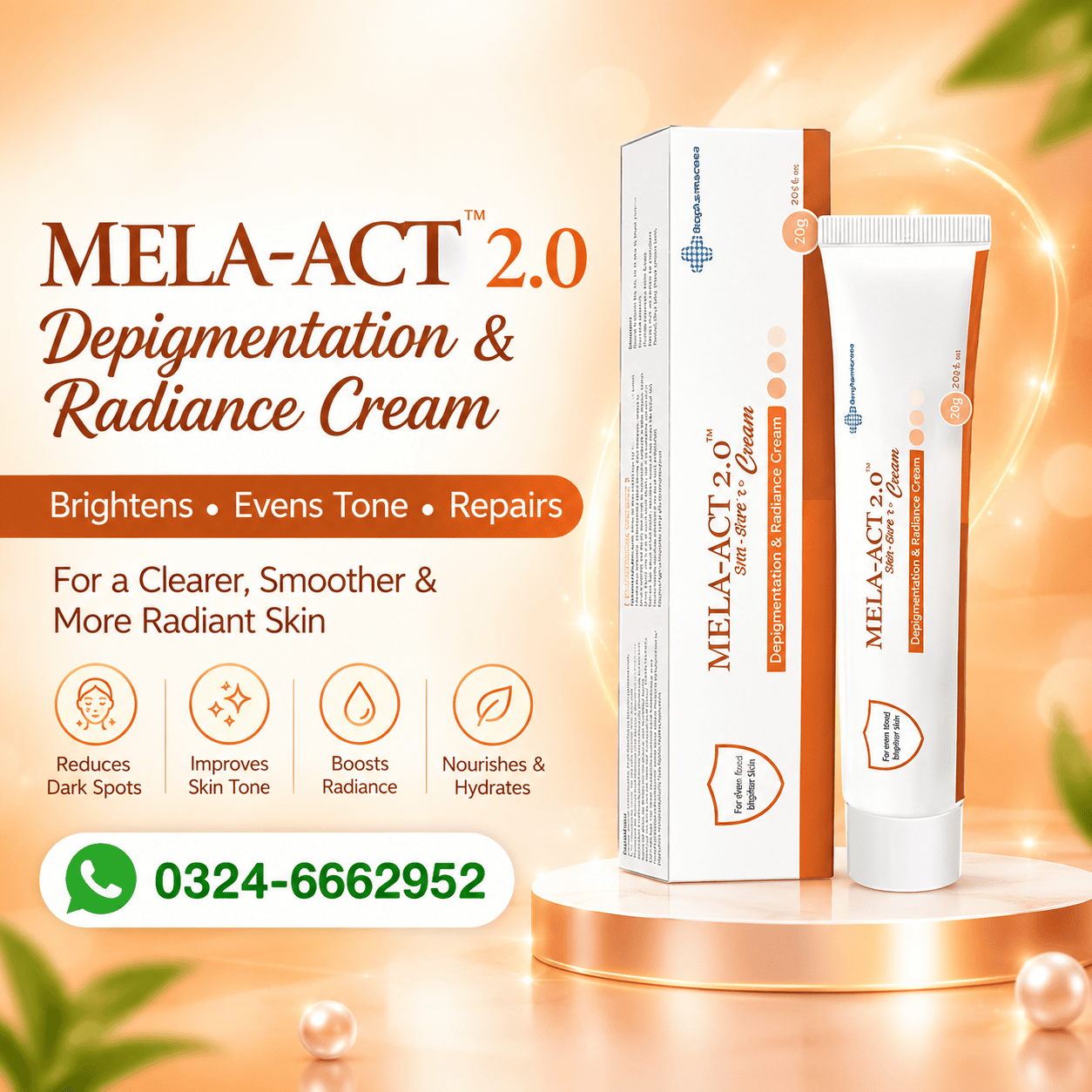 Mela-Act 2.0 Depigmentation & Radiance Cream