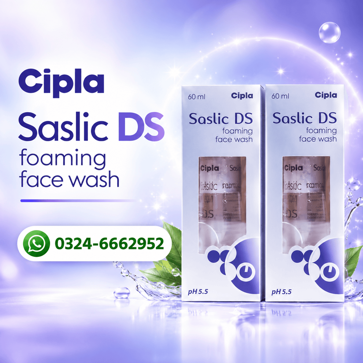 Saslic DS Foaming Face Wash