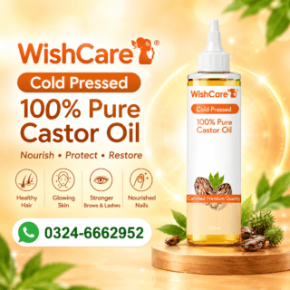 WishCare Cold Pressed 100% Pure Castor Oil